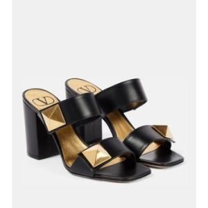 발렌티노 One Stud 레더 샌들 P00881560