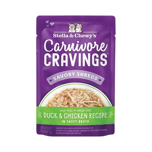 스텔라앤츄이스 캣 크레이빙스 덕&치킨 파우치 79g (24개)