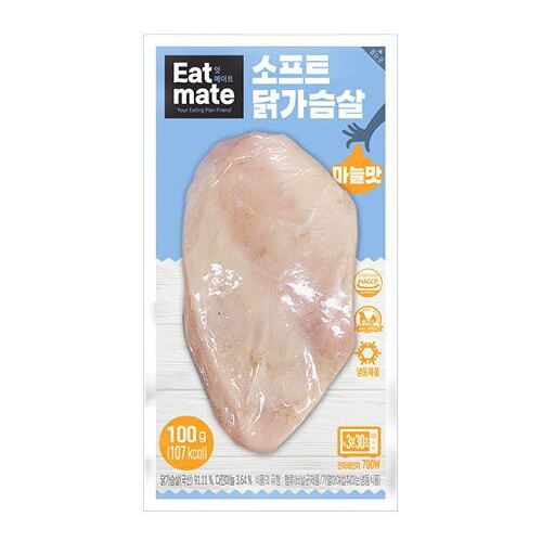 푸드나무 잇메이트 소프트 닭가슴살 마늘맛 100g