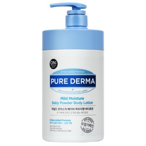 온더바디 퓨어 더마 마일드 모이스처 바디로션 베이비파우더향 1000ml (3개)_이미지
