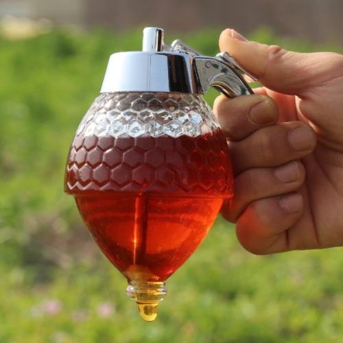 NHB 유리 허니 디스펜서 꿀통 200ML