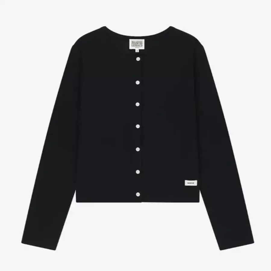 마리떼 프랑소와저버 W 베이직 코튼 가디건 B1 MFG46FLS502 BLK BTR LHG NVY