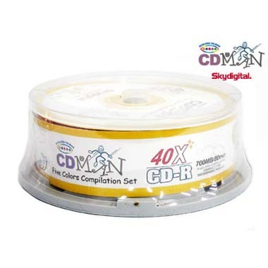스카이디지탈 스카이디지탈 CD-MAN 700MB 40x 케익 25장_이미지