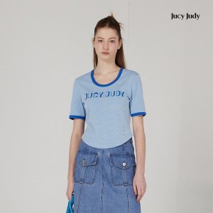 쥬시쥬디 J배색바인딩골지티셔츠 JYTS321K_이미지