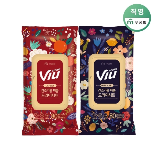 고농축 퍼퓸 드라이시트 릴리릴리+아이리스플루티 160매