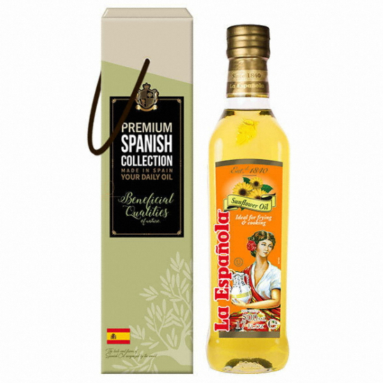  에스파뇰라 해바라기유 500ml 3병 스치로폼 포장
