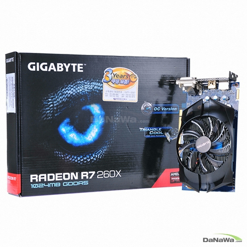 GIGABYTE �󵥿� R7 260X UD2 D5 1GB Triangle Cool