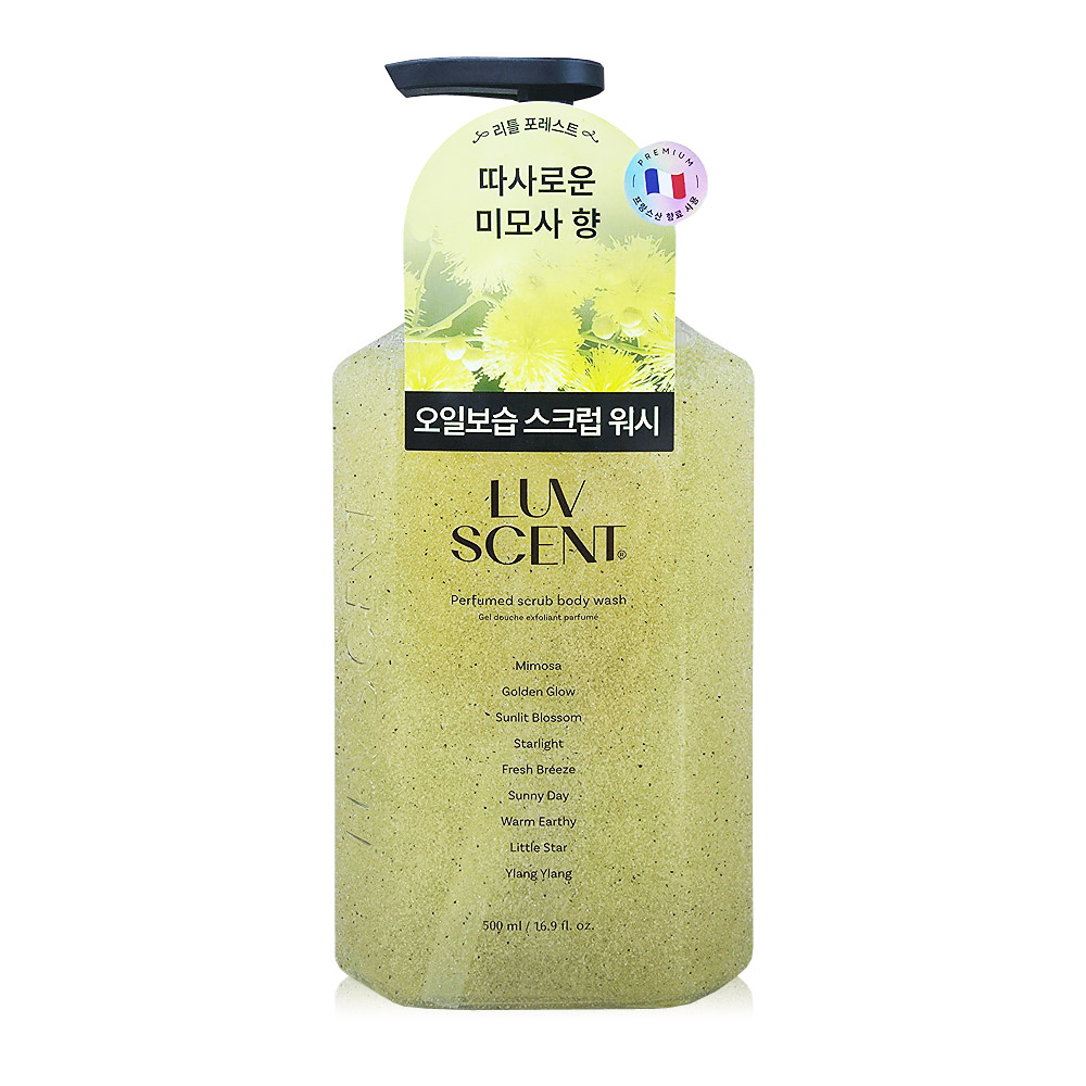 럽센트 스크럽 바디워시 리틀 포레스트 미모사향 500ml (2개)_이미지