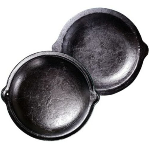 전통방식으로 길들인 무쇠 양면팬 (33cm)_이미지