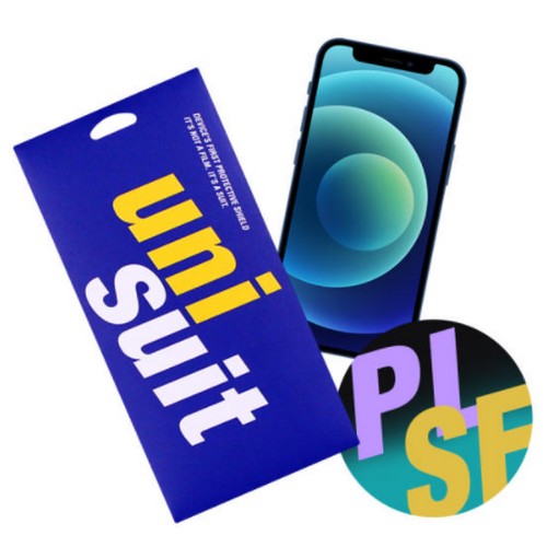 모이다 유니슈트 아이폰12 미니 종이질감 스케치 슈트+후면 서피스 보호필름 (액정 1매+후면 1매)_이미지