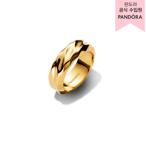 판도라 리플드 와이드 밴드 링 163886C00_이미지