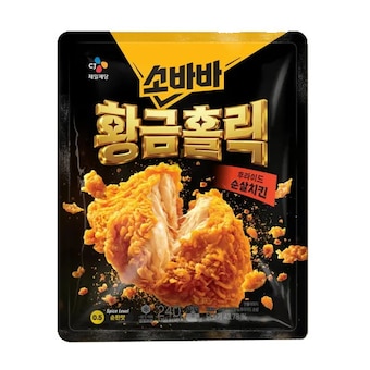 CJ제일제당 고메 소바바 황금홀릭 순살<b>치킨</b> 240g