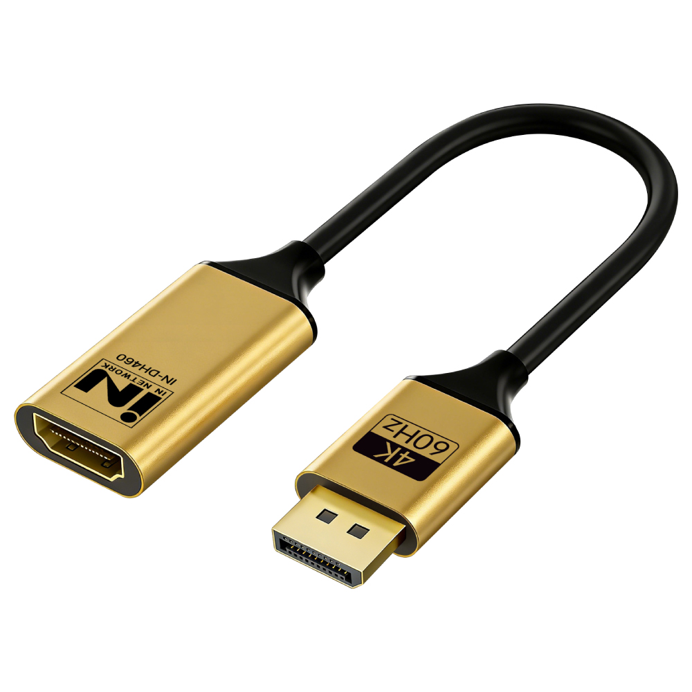 인네트워크 IN-DH460 DP v1.2 to HDMI v2.0 변환 케이블이미지입니다. 누르면 해당 게시물로 새창이동합니다.