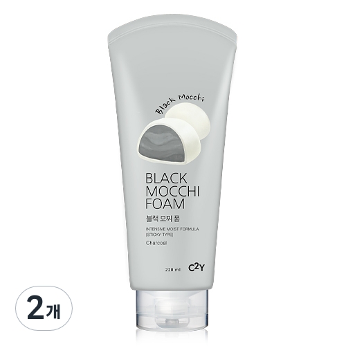 웰코스 C2Y 블랙 모찌 폼 클렌징 220ml (2개)