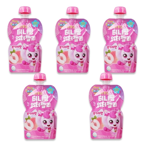 푸드웰 티니핑 워터젤리 복숭아맛 110ml (5개)