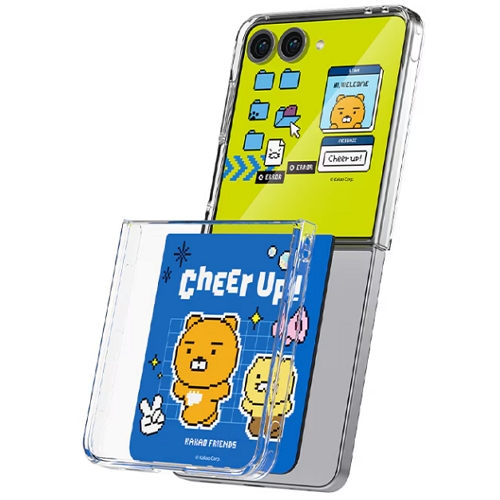 엑스플러스 갤럭시Z 플립7 카카오프렌즈 치얼업 플립수트 카드 with 케이스