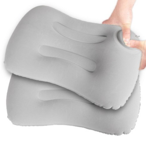 휴대용 에어펌프 캠핑베개 그레이