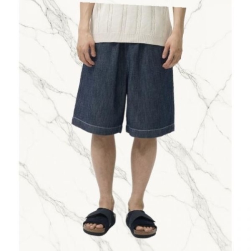 토피 ltgt TOFFEE HSL03 섬머 슬랍 데님 밴딩 하프 팬츠 RAW INDIGO T4S-SLSDHPT228 205299