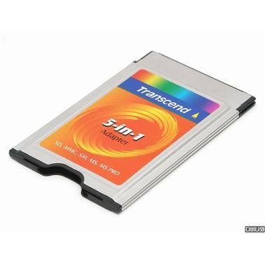 트랜센드 5-in-1 PCMCIA D&M 카드리더기 (정품)_이미지