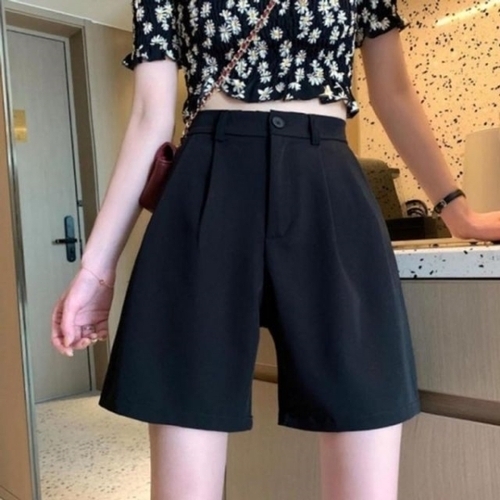 오너클랜 시크 하이웨스트바지 하의 팬츠 여름 블랙 데일리 모 WD37C42_250919_이미지