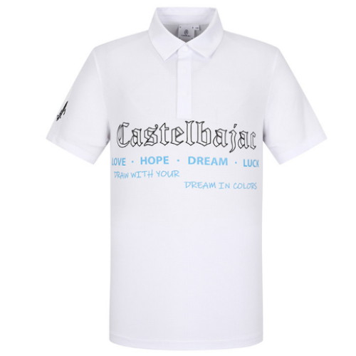 블랙라인 아트웍 카라 티셔츠 BGEMTS304WH