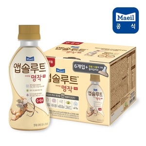 매일유업 앱솔루트 프리미엄 명작 액상 1단계 200ml+니플 (6개+니플1개)_이미지