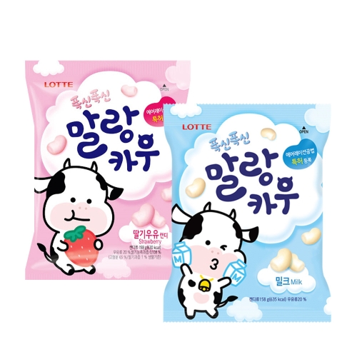 롯데제과 말랑카우 딸기맛 79g (8개)