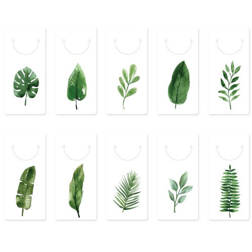 모노라이크 트로피칼 반달 북마크 세트_이미지