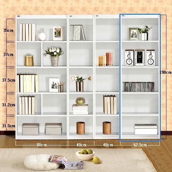 자토 초특가 5단 책장 (62cm)_이미지