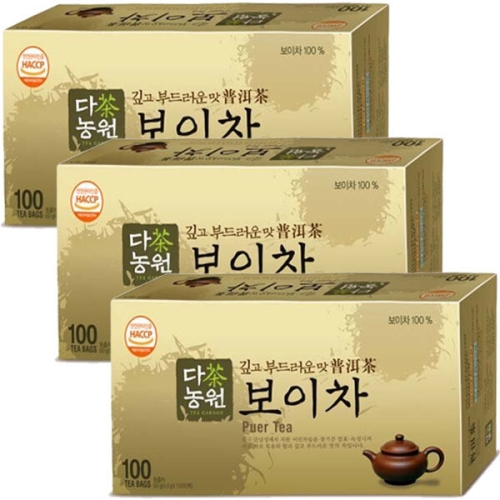 다농원 보이차 100티백 (3개)_이미지