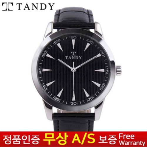 탠디 무상AS 보증 탠디 정장 남성 가죽밴드손목시계 T1030M BK_이미지