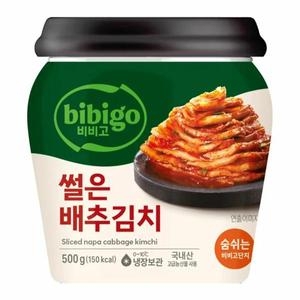 비비고 썰은 배추김치 용기 500g (1개)