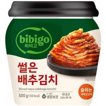 비비고 썰은 배추김치 용기 500g (1개)