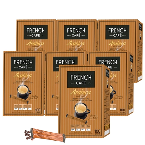남양유업 프렌치카페 카페믹스 아라비카 골드라벨 스틱 100개입 (7개)