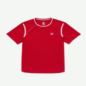 휠라 테니스 기능성폴리 그래픽 반팔티 FS2RSG2321X_FRD_이미지