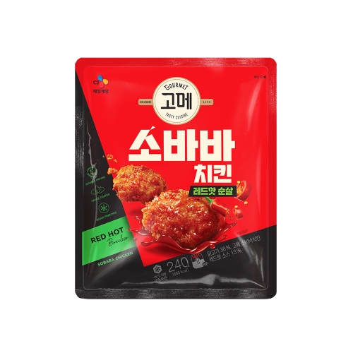 CJ제일제당 소바바치킨 레드핫 순살 240g (1개)_이미지