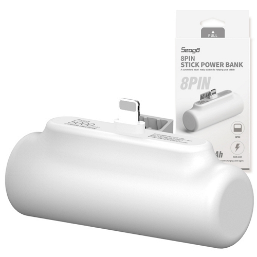 서가 10W 도킹형 보조배터리 PR-ST5000 5000mAh (8핀, 1개)_이미지