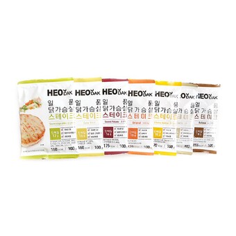 허닭 <b>일품</b> 닭가슴살 스테이크 혼합 100g