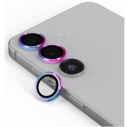 하이온  갤럭시S25 FE 카메라 메탈링 렌즈보호 강화유리 보호필름 (렌즈 2매)