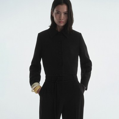 MANGO 여성용 리 자켓 87094801 XXS Black