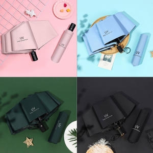 티커벨 3단 UV 파스텔 초경량 미니 자동우산_이미지