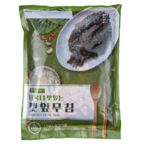 반찬단지 깻잎무침 1kg (3개)