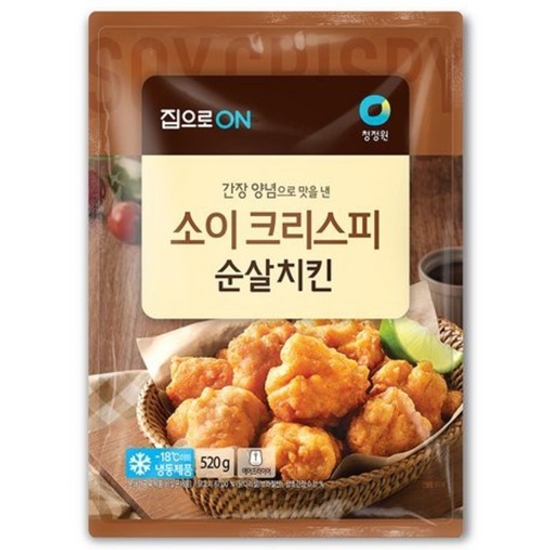 대상 청정원 집으로ON 소이 크리스피 순살치킨 520g (3개)