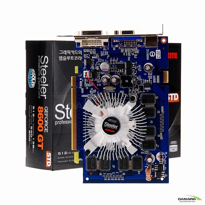 지포스 8600GT Steeler STD 512MB 쿨러마스터