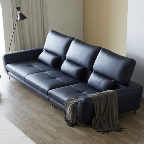 디쟈트 빈센트 천연가죽 소파 4인용 (스툴별도)_이미지