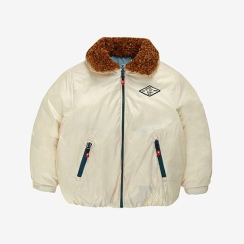 뉴발란스 키즈 TODDY BEAR 리버서블 AOP 아동 숏패딩 BB NK9PF4501U 39 59_이미지