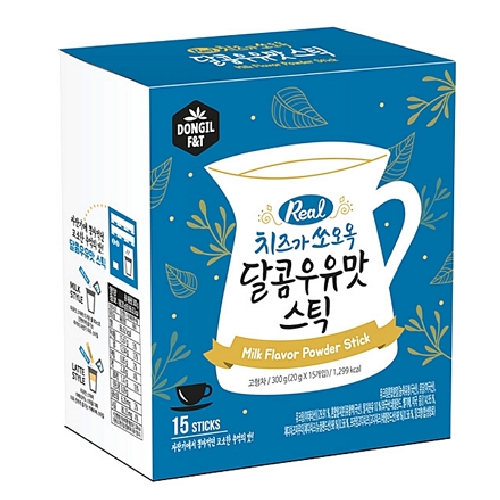 동일에프앤티 치즈가 쏘오옥 달콤 우유맛 스틱 15T (1개)_이미지
