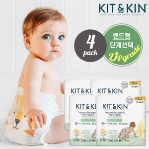 킷앤킨 프리미엄 에코드라이 기저귀 모음전 밴드형 4팩_이미지