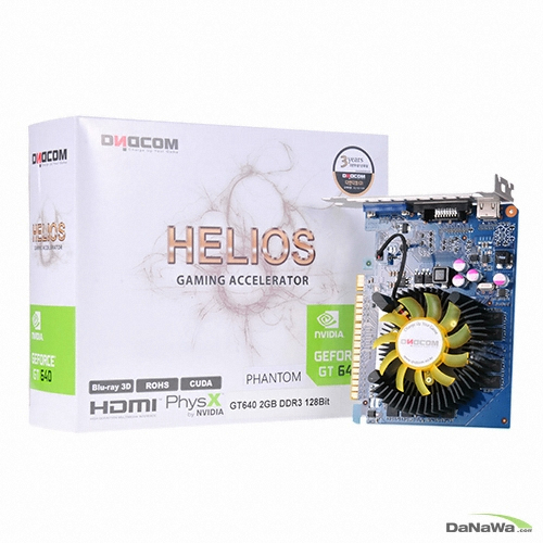 ��ص��� HELIOS ������ GT640 PHANTOM 128Bit D3 2GB