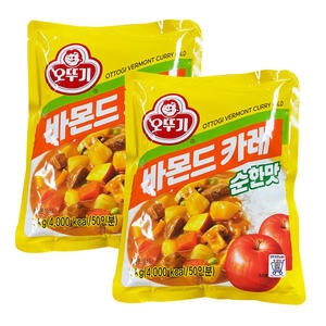 오뚜기 바몬드 카레 순한맛 1kg (2개)_이미지